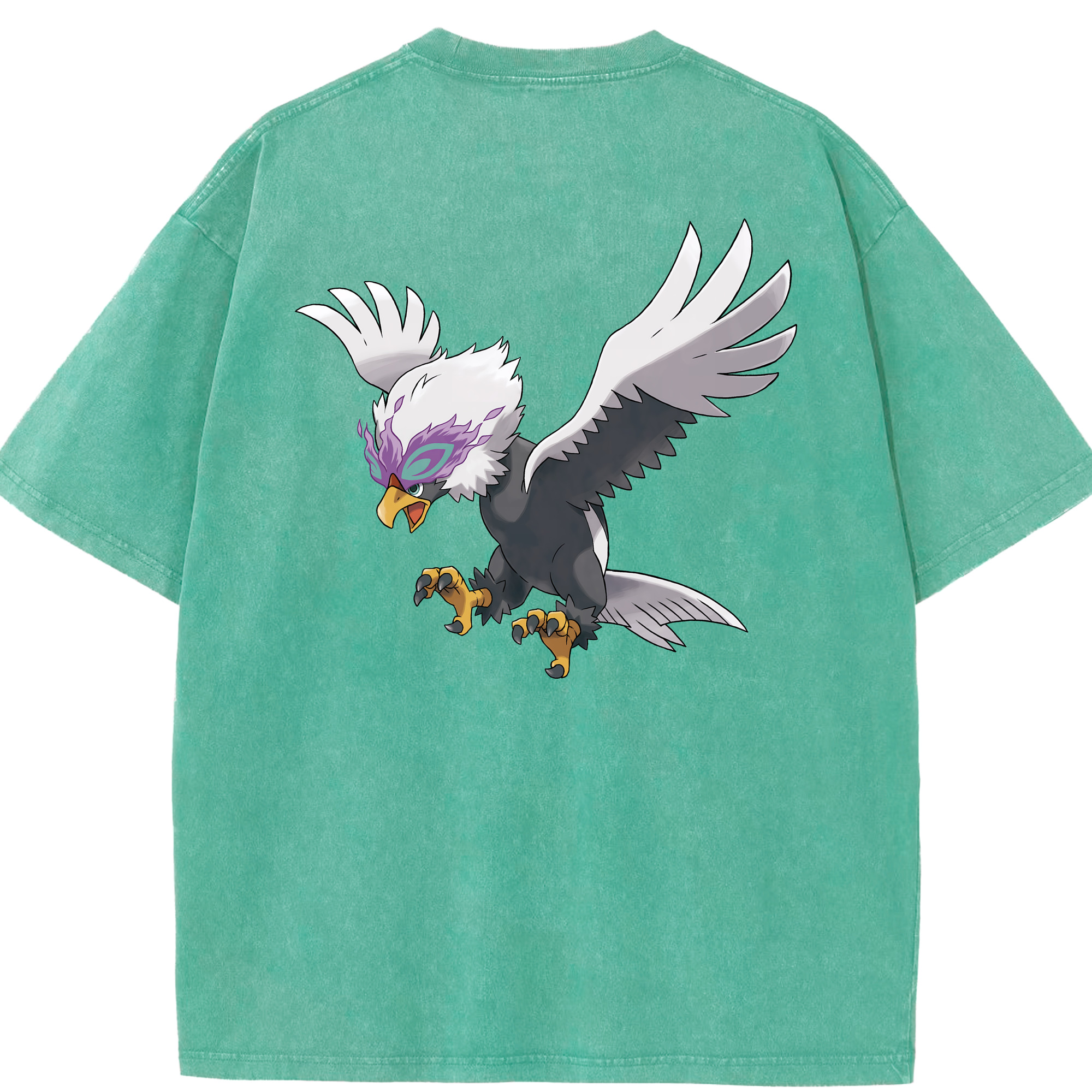 （画像用） ポケットモンスター Pokémon 綿100% ヴィンテージ風 半袖Tシャツ（背面プリント）